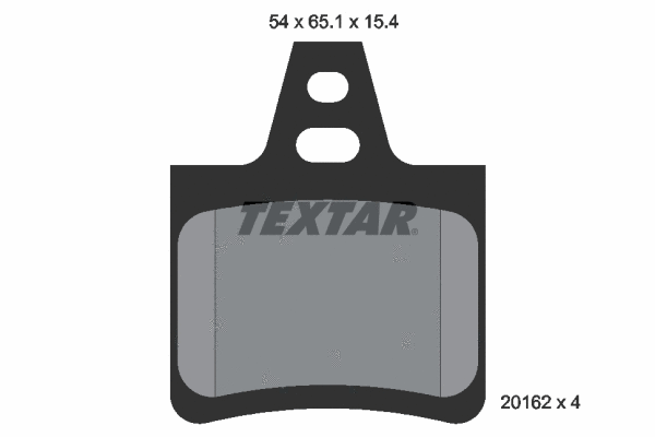 Diskinių stabdžių trinkelių rinkinys TEXTAR 2016203