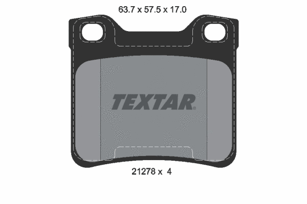 Diskinių stabdžių trinkelių rinkinys TEXTAR 2127803