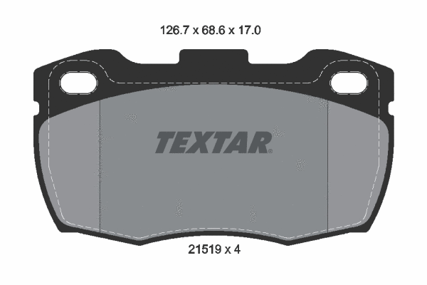 Diskinių stabdžių trinkelių rinkinys TEXTAR 2151902