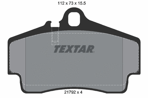 Diskinių stabdžių trinkelių rinkinys TEXTAR 2179203