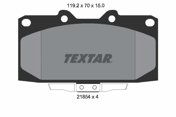 Diskinių stabdžių trinkelių rinkinys TEXTAR 2185401