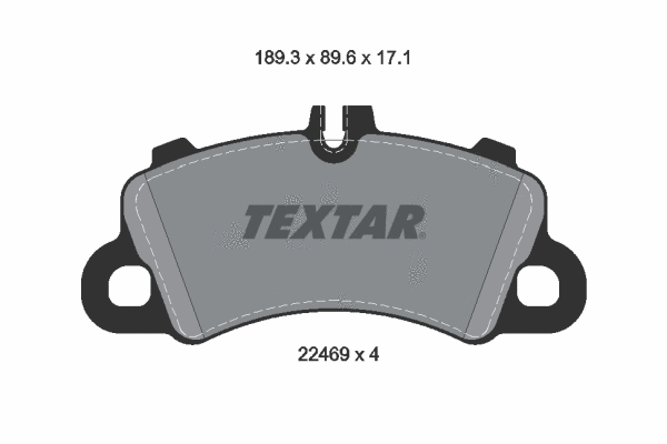Diskinių stabdžių trinkelių rinkinys TEXTAR 2246901