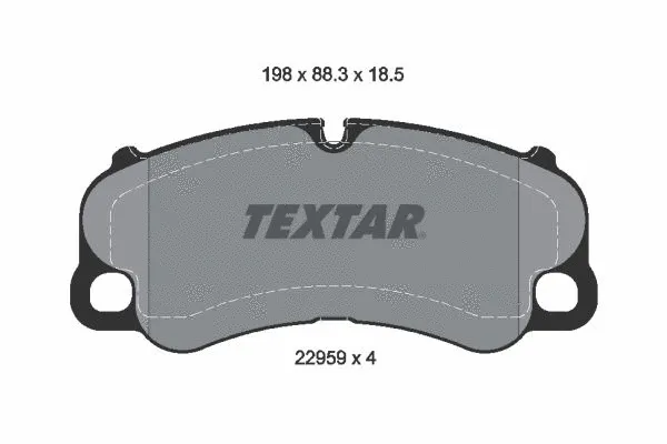 Diskinių stabdžių trinkelių rinkinys TEXTAR 2295901