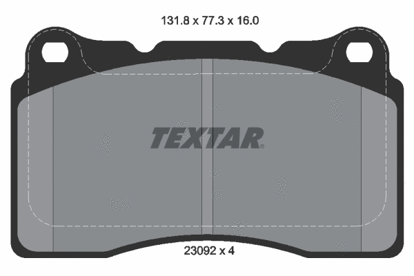 Diskinių stabdžių trinkelių rinkinys TEXTAR 2309203