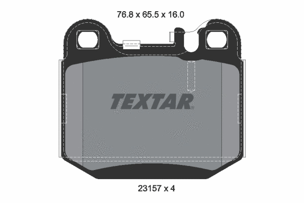 Diskinių stabdžių trinkelių rinkinys TEXTAR 2315702