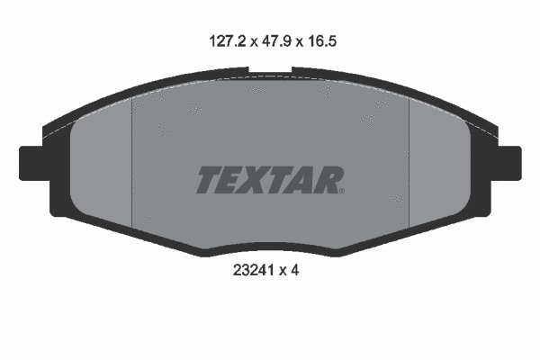 Diskinių stabdžių trinkelių rinkinys TEXTAR 2324102