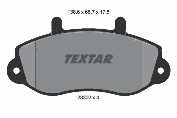 Diskinių stabdžių trinkelių rinkinys TEXTAR 2330201