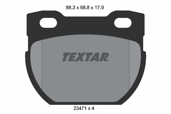 Diskinių stabdžių trinkelių rinkinys TEXTAR 2347103