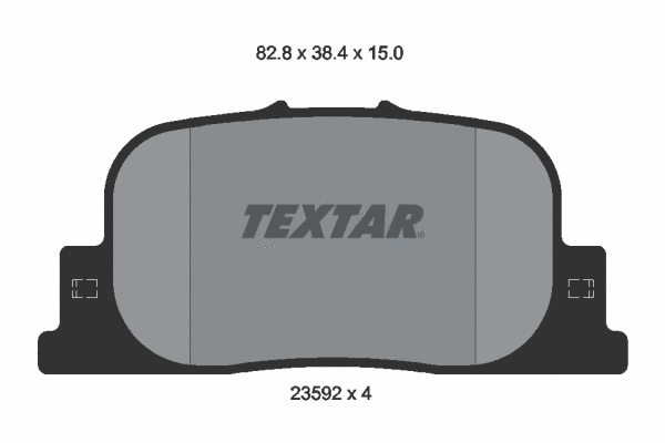 Diskinių stabdžių trinkelių rinkinys TEXTAR 2359201