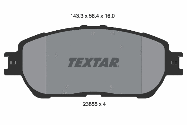 Diskinių stabdžių trinkelių rinkinys TEXTAR 2385501