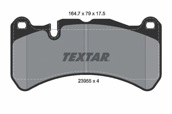 Diskinių stabdžių trinkelių rinkinys TEXTAR 2395501