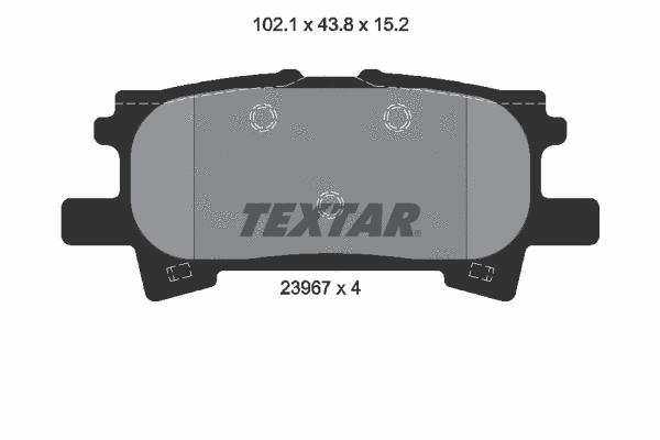 Diskinių stabdžių trinkelių rinkinys TEXTAR 2396701