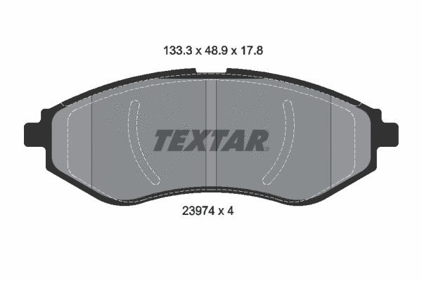 Diskinių stabdžių trinkelių rinkinys TEXTAR 2397401