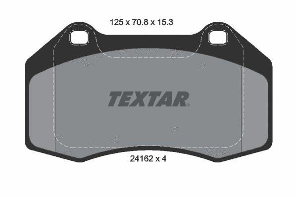 Diskinių stabdžių trinkelių rinkinys TEXTAR 2416201