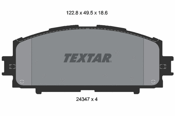Diskinių stabdžių trinkelių rinkinys TEXTAR 2434701