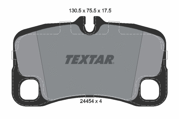 Diskinių stabdžių trinkelių rinkinys TEXTAR 2445401