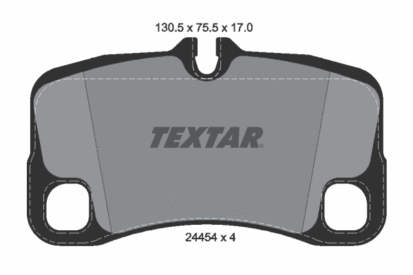 Diskinių stabdžių trinkelių rinkinys TEXTAR 2445403