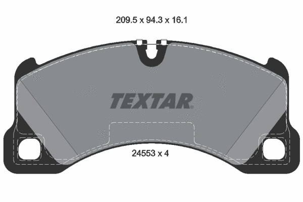 Diskinių stabdžių trinkelių rinkinys TEXTAR 2455301