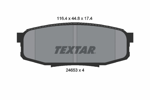 Diskinių stabdžių trinkelių rinkinys TEXTAR 2465301