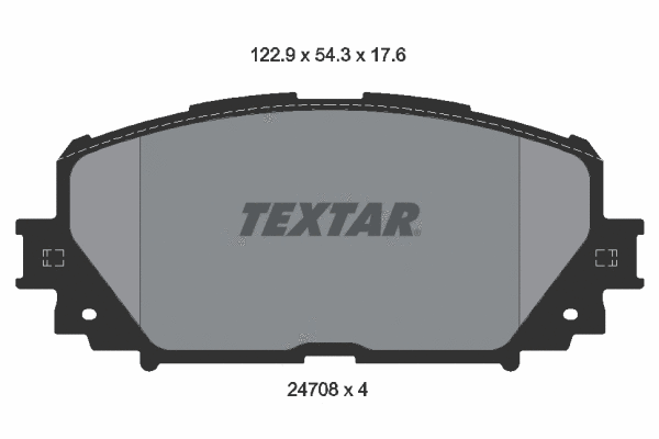 Diskinių stabdžių trinkelių rinkinys TEXTAR 2470801