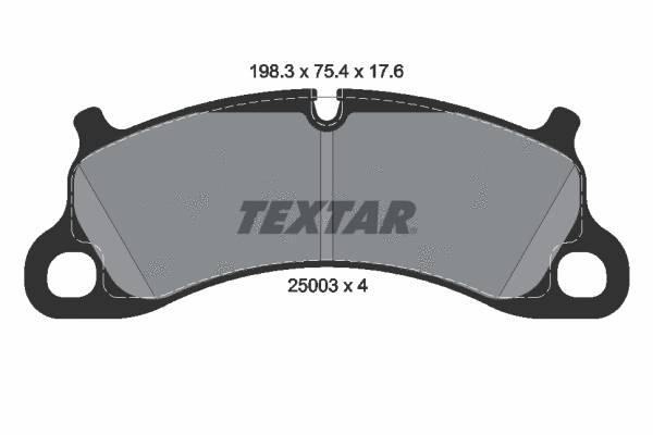 Diskinių stabdžių trinkelių rinkinys TEXTAR 2500301