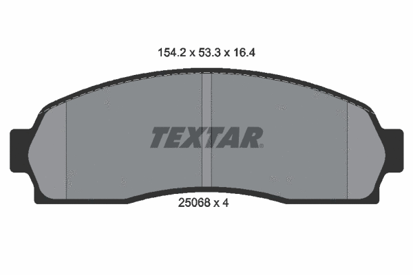 Diskinių stabdžių trinkelių rinkinys TEXTAR 2506801