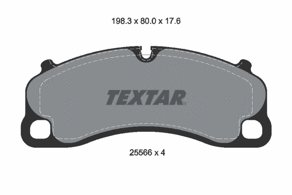 Diskinių stabdžių trinkelių rinkinys TEXTAR 2556601