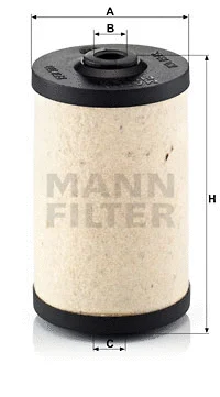 Kuro filtras MANN-FILTER BFU 700 x