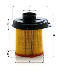 Oro filtras MANN-FILTER C 1468