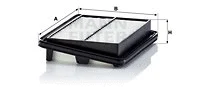 Oro filtras MANN-FILTER C 22 060