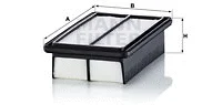 Oro filtras MANN-FILTER C 25 050