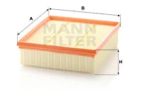 Oro filtras MANN-FILTER C 25 122