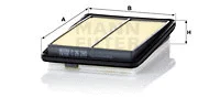 Oro filtras MANN-FILTER C 26 280