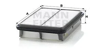 Oro filtras MANN-FILTER C 2632/1