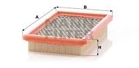 Oro filtras MANN-FILTER C 2666