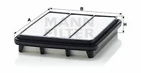 Oro filtras MANN-FILTER C 2740