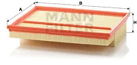 Oro filtras MANN-FILTER C 30 195/2