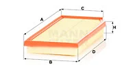 Oro filtras MANN-FILTER C 36 016