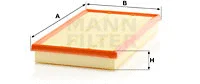 Oro filtras MANN-FILTER C 43 002