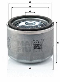 Oro filtras MANN-FILTER C 77/7