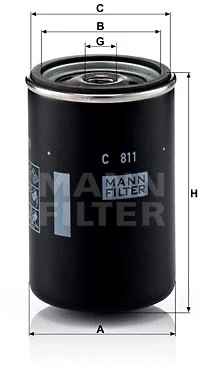 Oro filtras MANN-FILTER C 811
