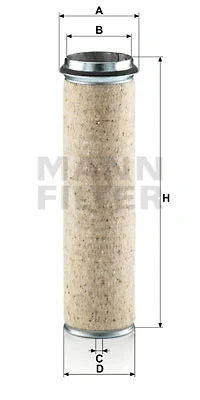 Antrinis oro filtras MANN-FILTER CF 1000