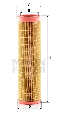 Antrinis oro filtras MANN-FILTER CF 15 116/2