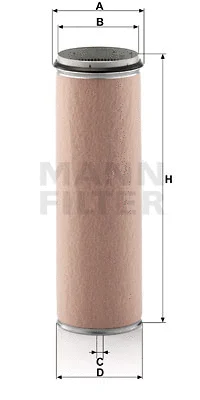 Antrinis oro filtras MANN-FILTER CF 1600