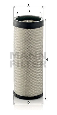 Antrinis oro filtras MANN-FILTER CF 1800