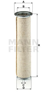 Antrinis oro filtras MANN-FILTER CF 922