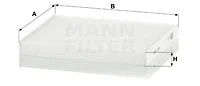 Salono filtras MANN-FILTER CU 17 001