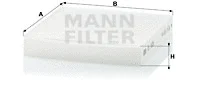 Salono filtras MANN-FILTER CU 1835