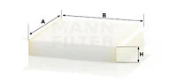 Salono filtras MANN-FILTER CU 2040
