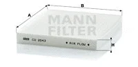 Salono filtras MANN-FILTER CU 2043